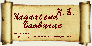 Magdalena Bamburać vizit kartica